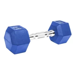 KRF Fitness 4 Kg Hexagonal Dumbbell Blue