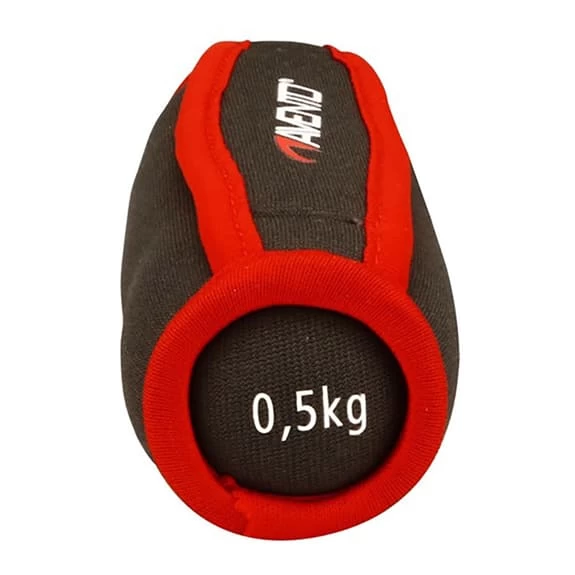 Avento Wrist Braces 0.5 Kg Black Red (Pair) 2 Avento Wrist Braces 0.5 Kg Black Red (Pair) - Image 2