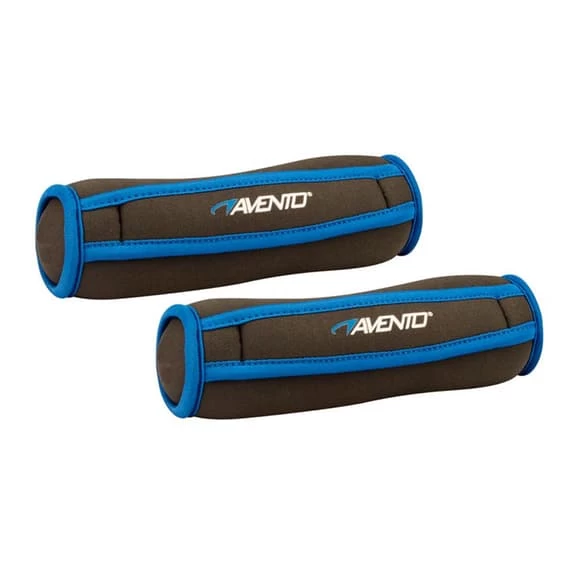 Avento Wrist Braces 1 Kg Black Blue (Pair) 1 Avento Wrist Braces 1 Kg Black Blue (Pair)