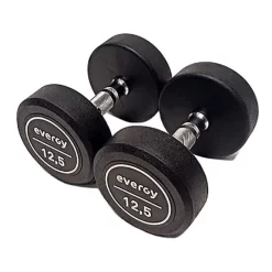 Evergy Fitness Rubber Dumbbells 12.5 Kg (pair)