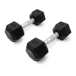 Leffort 6 Kg Hexagonal Dumbbells (Pair)