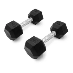 Leffort 7 Kg Hexagonal Dumbbells (Pair)