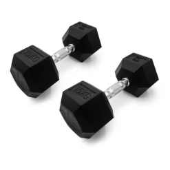 Leffort 15 Kg Hexagonal Dumbbells (Pair)
