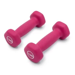 Leffort 0.5 Kg Neoprene Dumbbells Magenta (Pair)