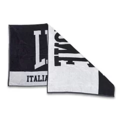 Leone 1947 Shower Towel Black White -Work Out lne ac916 1 003