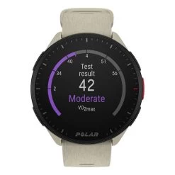 Polar Pacer GPS Heart Rate Monitor Off White -Work Out pa 900102175 004