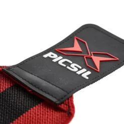 Picsil Wrist Wraps Black Red (pair) -Work Out pic 8436588681324 004 1 1