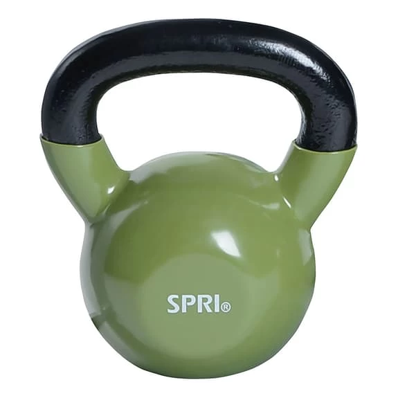 SPRI 13.6 Kg Kettlebell Light Green Black 1 SPRI 13.6 Kg Kettlebell Light Green Black