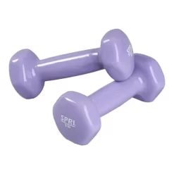 SPRI Deluxe Dumbbell 0.9 Kg Lilac (pair)