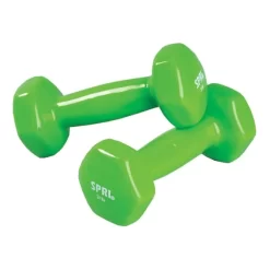 SPRI Deluxe Dumbbells 1.4 Kg Green (pair)
