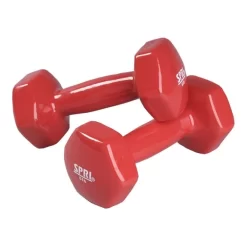 SPRI Deluxe Dumbbells 2.7 Kg Red (pair)