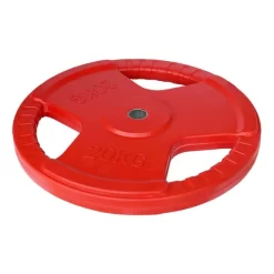 Softee Rubber Disc With Grip 20 Kg Red