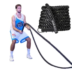 Softee Functional Training Rope With Hook 12 M Black