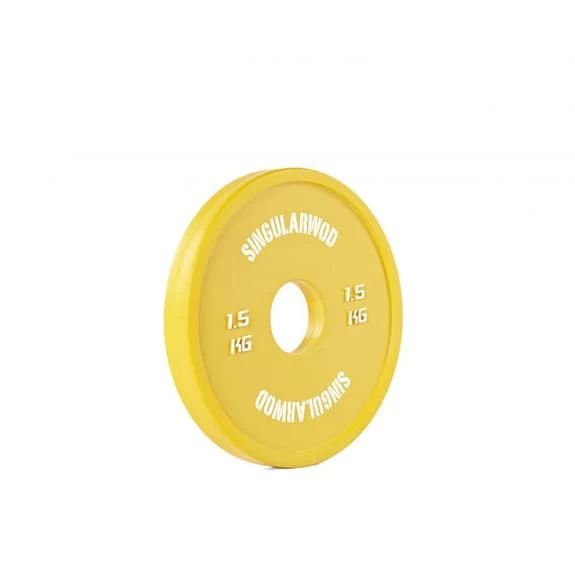Singular WOD 1.5 Kg Olympic Disc Yellow 1 Singular WOD 1.5 Kg Olympic Disc Yellow