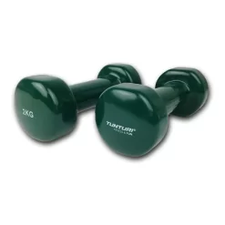 Tunturi Vinyl 2 Kg Dumbbells Green (Pair)
